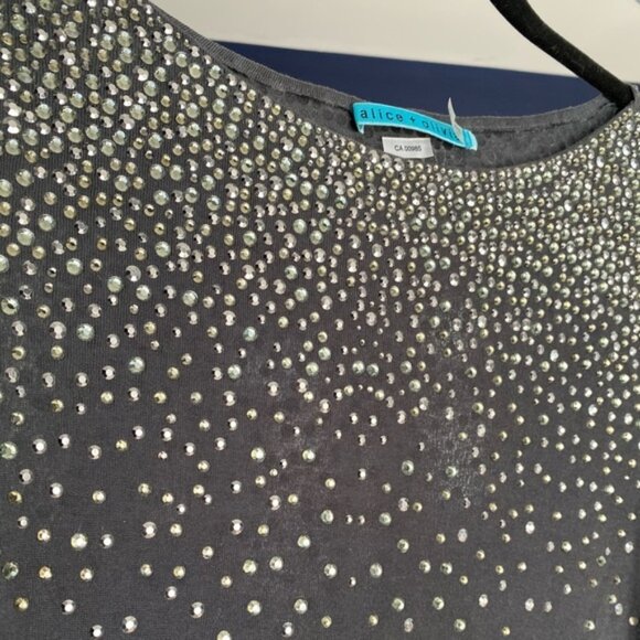 Alice and Olivia embellished sparkling top - Picture 2 of 3